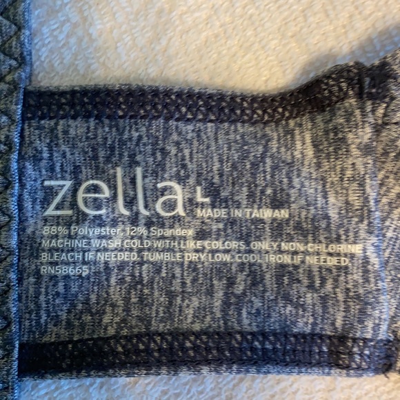 Zella Green and Gray Sports Bra Gently Worn - Picture 3 of 3